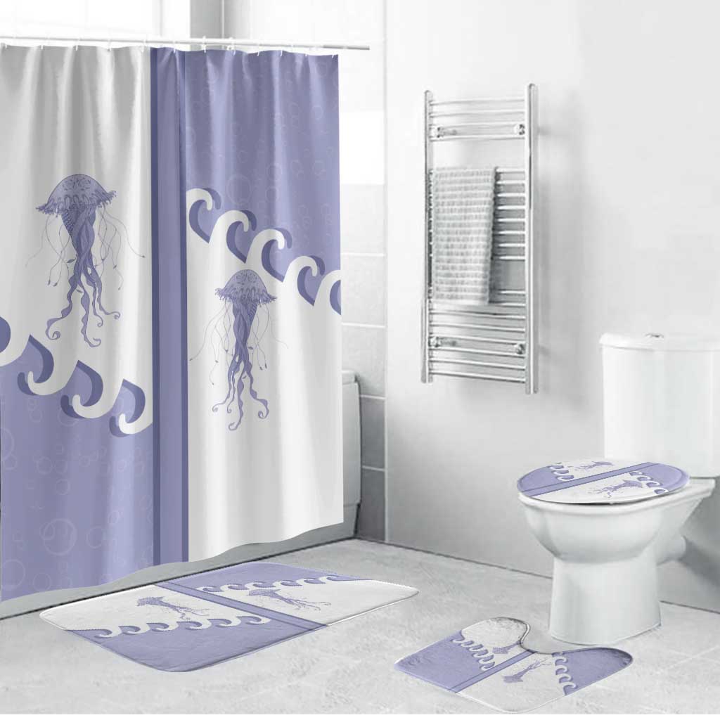 Western Yoke Bathroom Set Jellyfish And Water Bubbles Cowboy Style - Wonder Print Shop