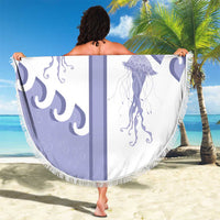 Western Yoke Beach Blanket Jellyfish And Water Bubbles Cowboy Style - Wonder Print Shop