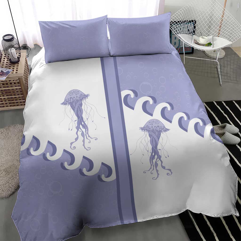 Western Yoke Bedding Set Jellyfish And Water Bubbles Cowboy Style - Wonder Print Shop