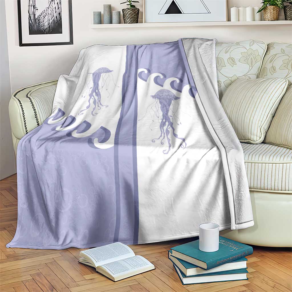 Western Yoke Blanket Jellyfish And Water Bubbles Cowboy Style - Wonder Print Shop