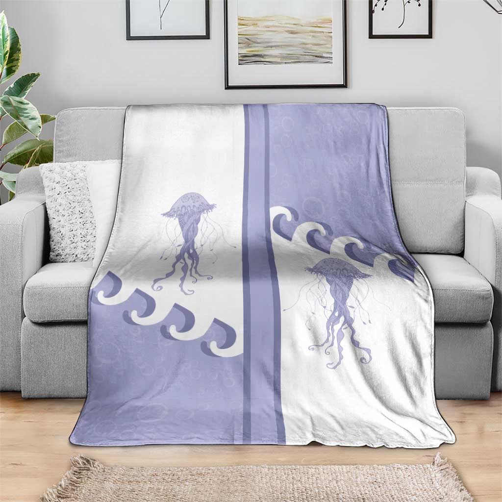 Western Yoke Blanket Jellyfish And Water Bubbles Cowboy Style - Wonder Print Shop