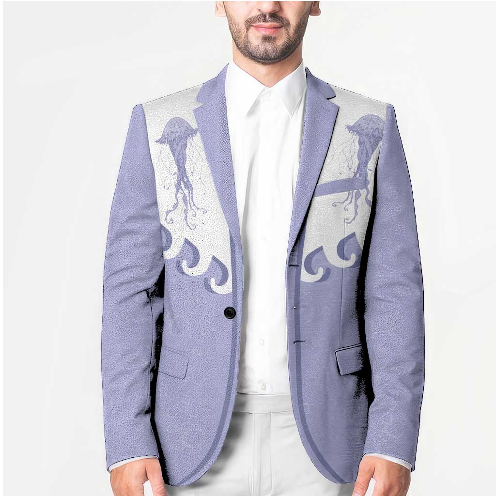 Western Yoke Blazer Jellyfish And Water Bubbles Cowboy Style - Wonder Print Shop