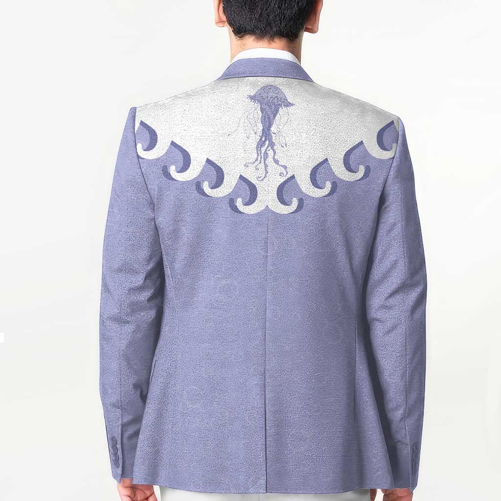Western Yoke Blazer Jellyfish And Water Bubbles Cowboy Style - Wonder Print Shop
