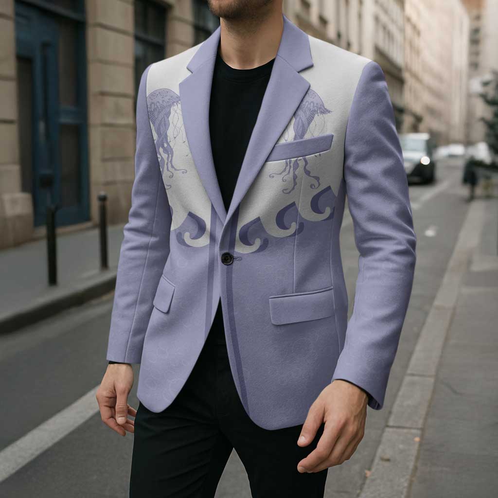 Western Yoke Blazer Jellyfish And Water Bubbles Cowboy Style - Wonder Print Shop