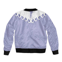 Western Yoke Bomber Jacket Jellyfish And Water Bubbles Cowboy Style - Wonder Print Shop