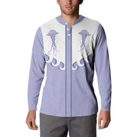 Western Yoke Button Sweatshirt Jellyfish And Water Bubbles Cowboy Style - Wonder Print Shop