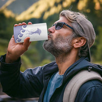 Western Yoke 4 in 1 Can Cooler Tumbler Jellyfish And Water Bubbles Cowboy Style - Wonder Print Shop