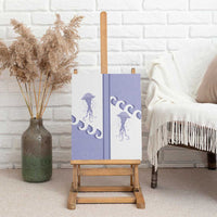 Western Yoke Canvas Wall Art Jellyfish And Water Bubbles Cowboy Style - Wonder Print Shop