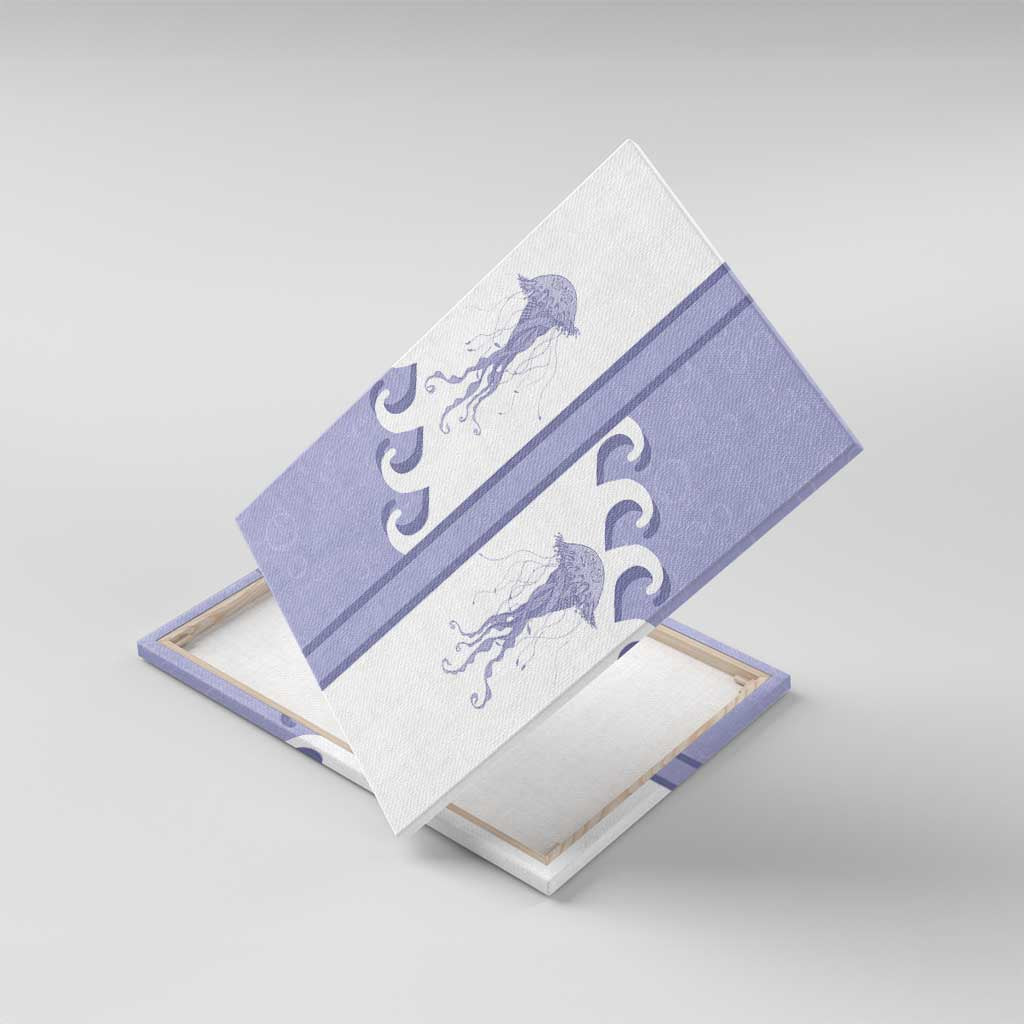 Western Yoke Canvas Wall Art Jellyfish And Water Bubbles Cowboy Style - Wonder Print Shop