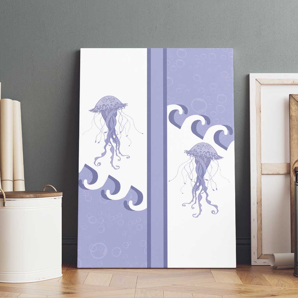 Western Yoke Canvas Wall Art Jellyfish And Water Bubbles Cowboy Style - Wonder Print Shop