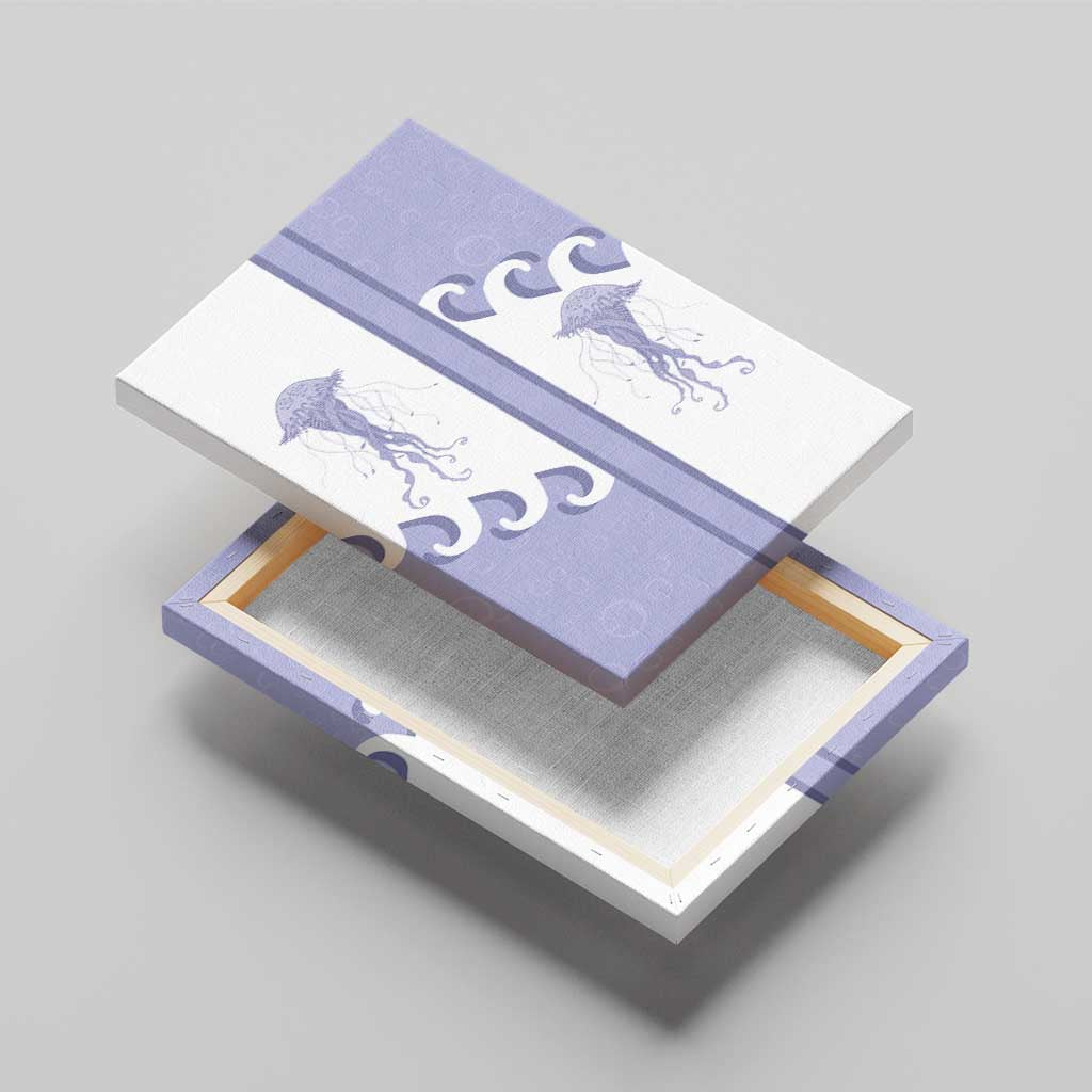 Western Yoke Canvas Wall Art Jellyfish And Water Bubbles Cowboy Style - Wonder Print Shop