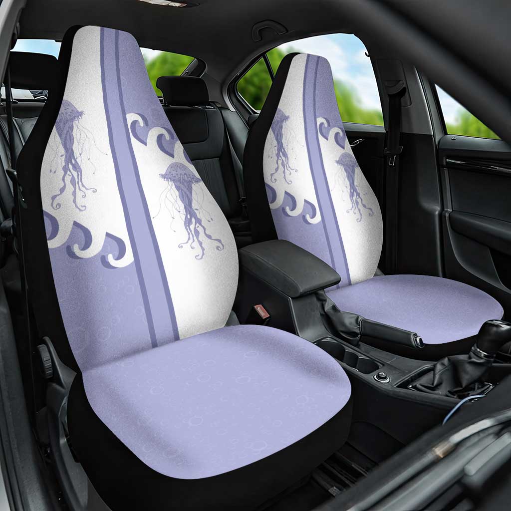 Western Yoke Car Seat Cover Jellyfish And Water Bubbles Cowboy Style - Wonder Print Shop