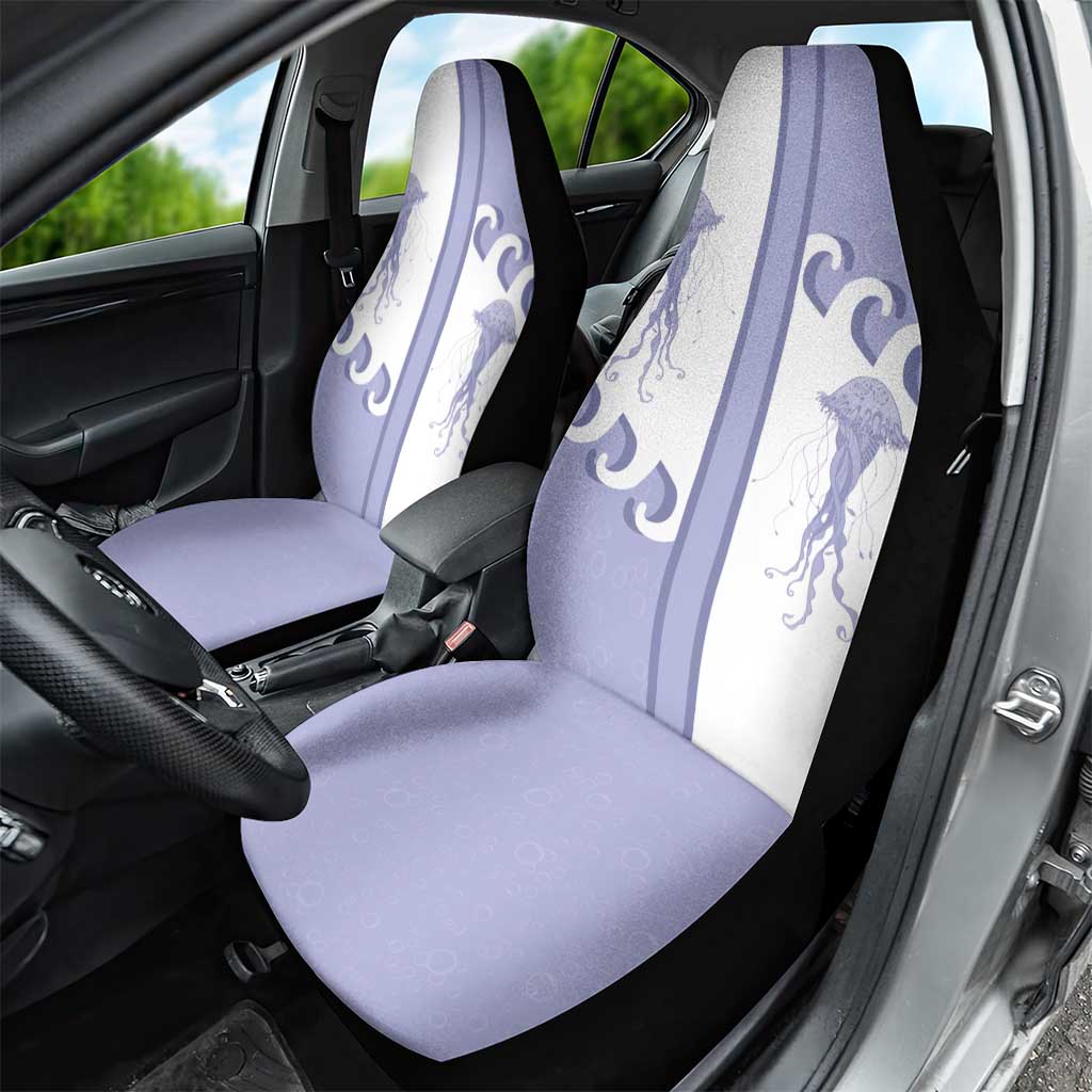 Western Yoke Car Seat Cover Jellyfish And Water Bubbles Cowboy Style - Wonder Print Shop