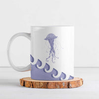 Western Yoke Ceramic Mug Jellyfish And Water Bubbles Cowboy Style - Wonder Print Shop