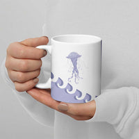 Western Yoke Ceramic Mug Jellyfish And Water Bubbles Cowboy Style - Wonder Print Shop