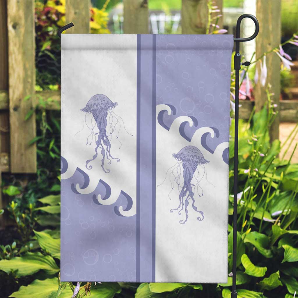 Western Yoke Garden Flag Jellyfish And Water Bubbles Cowboy Style - Wonder Print Shop