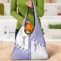 Western Yoke Grocery Bag Jellyfish And Water Bubbles Cowboy Style - Wonder Print Shop