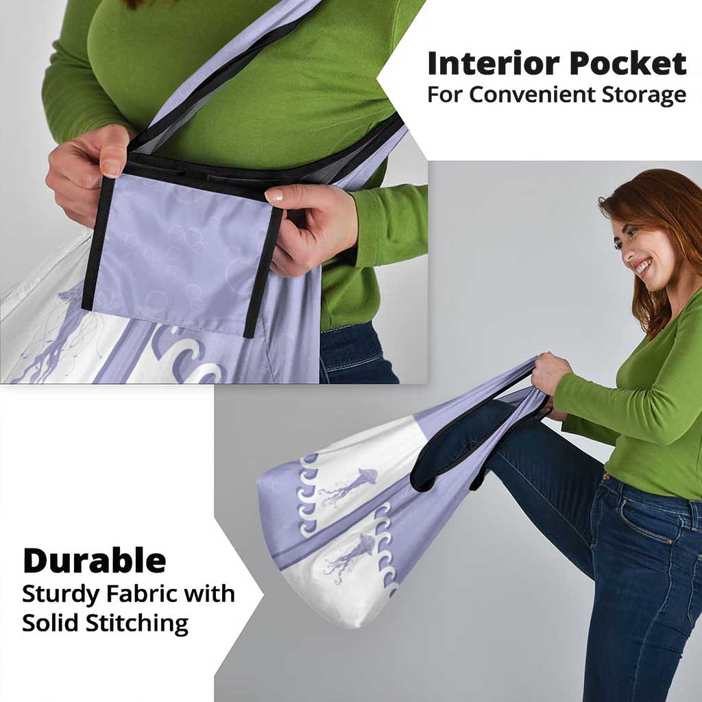 Western Yoke Grocery Bag Jellyfish And Water Bubbles Cowboy Style - Wonder Print Shop