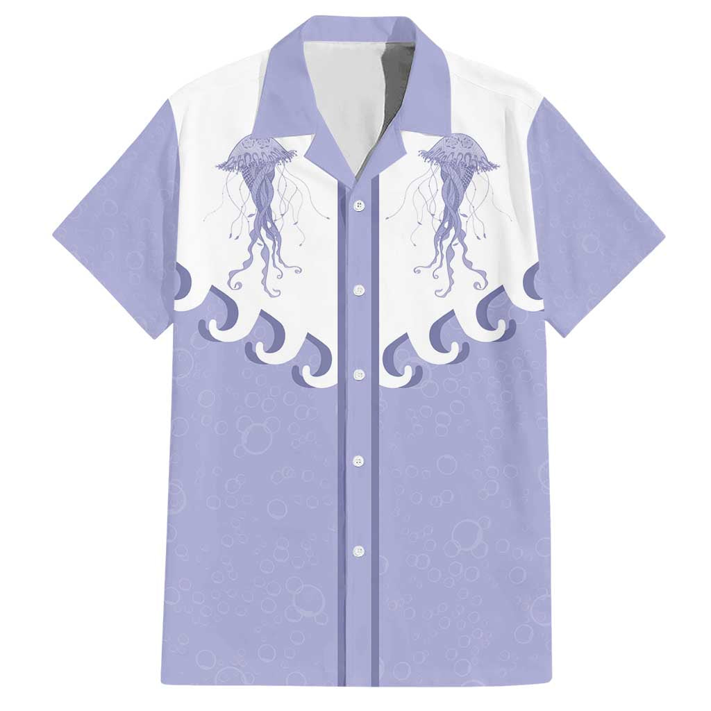 Western Yoke Hawaiian Shirt Jellyfish And Water Bubbles Cowboy Style - Wonder Print Shop