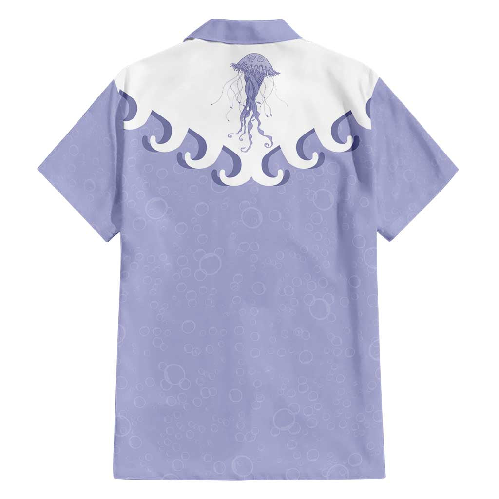 Western Yoke Hawaiian Shirt Jellyfish And Water Bubbles Cowboy Style - Wonder Print Shop