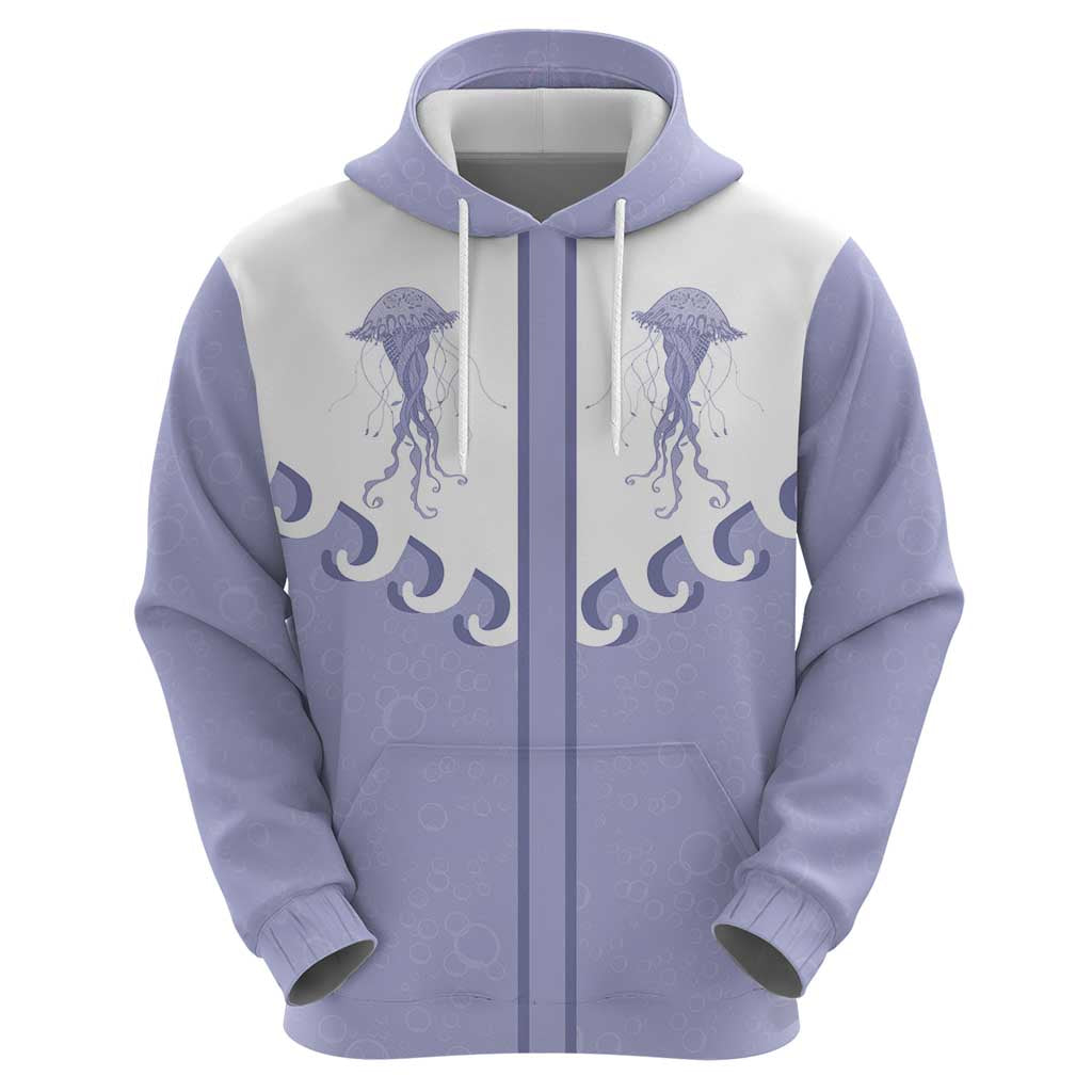 Western Yoke Hoodie Jellyfish And Water Bubbles Cowboy Style - Wonder Print Shop