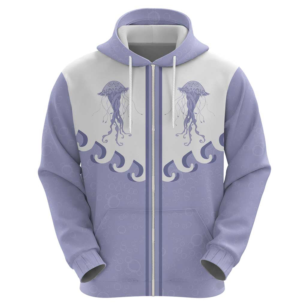 Western Yoke Hoodie Jellyfish And Water Bubbles Cowboy Style - Wonder Print Shop