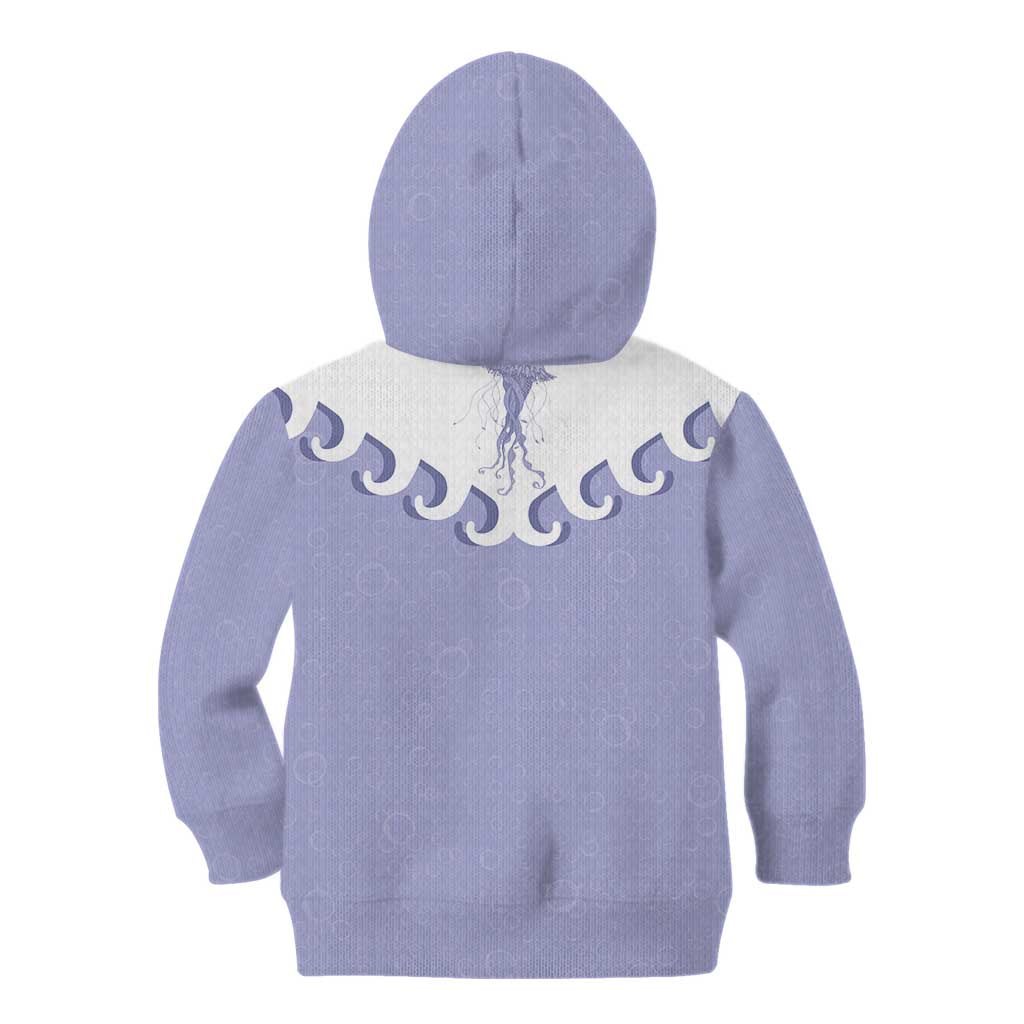 Western Yoke Kid Hoodie Jellyfish And Water Bubbles Cowboy Style - Wonder Print Shop