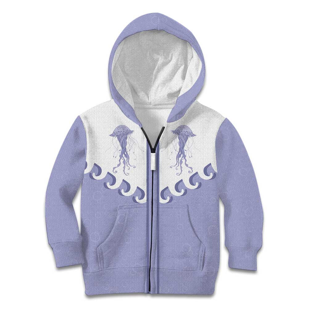 Western Yoke Kid Hoodie Jellyfish And Water Bubbles Cowboy Style - Wonder Print Shop