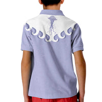 Western Yoke Kid Polo Shirt Jellyfish And Water Bubbles Cowboy Style - Wonder Print Shop