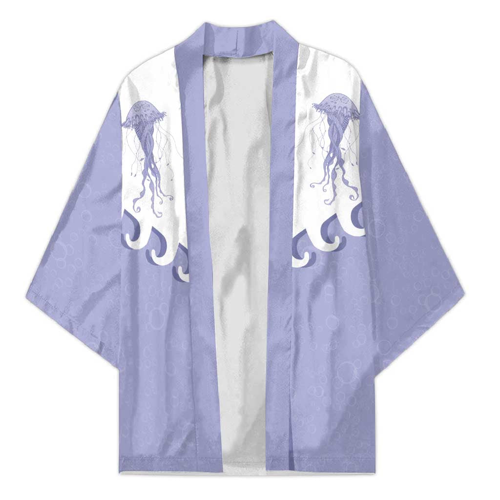 Western Yoke Kimono Jellyfish And Water Bubbles Cowboy Style - Wonder Print Shop
