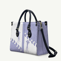 Western Yoke Leather Bag Jellyfish And Water Bubbles Cowboy Style - Wonder Print Shop