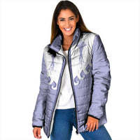 Western Yoke Padded Jacket Jellyfish And Water Bubbles Cowboy Style - Wonder Print Shop