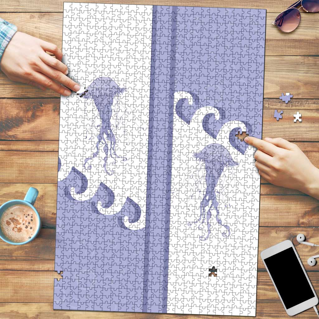 Western Yoke Puzzle Jellyfish And Water Bubbles Cowboy Style - Wonder Print Shop
