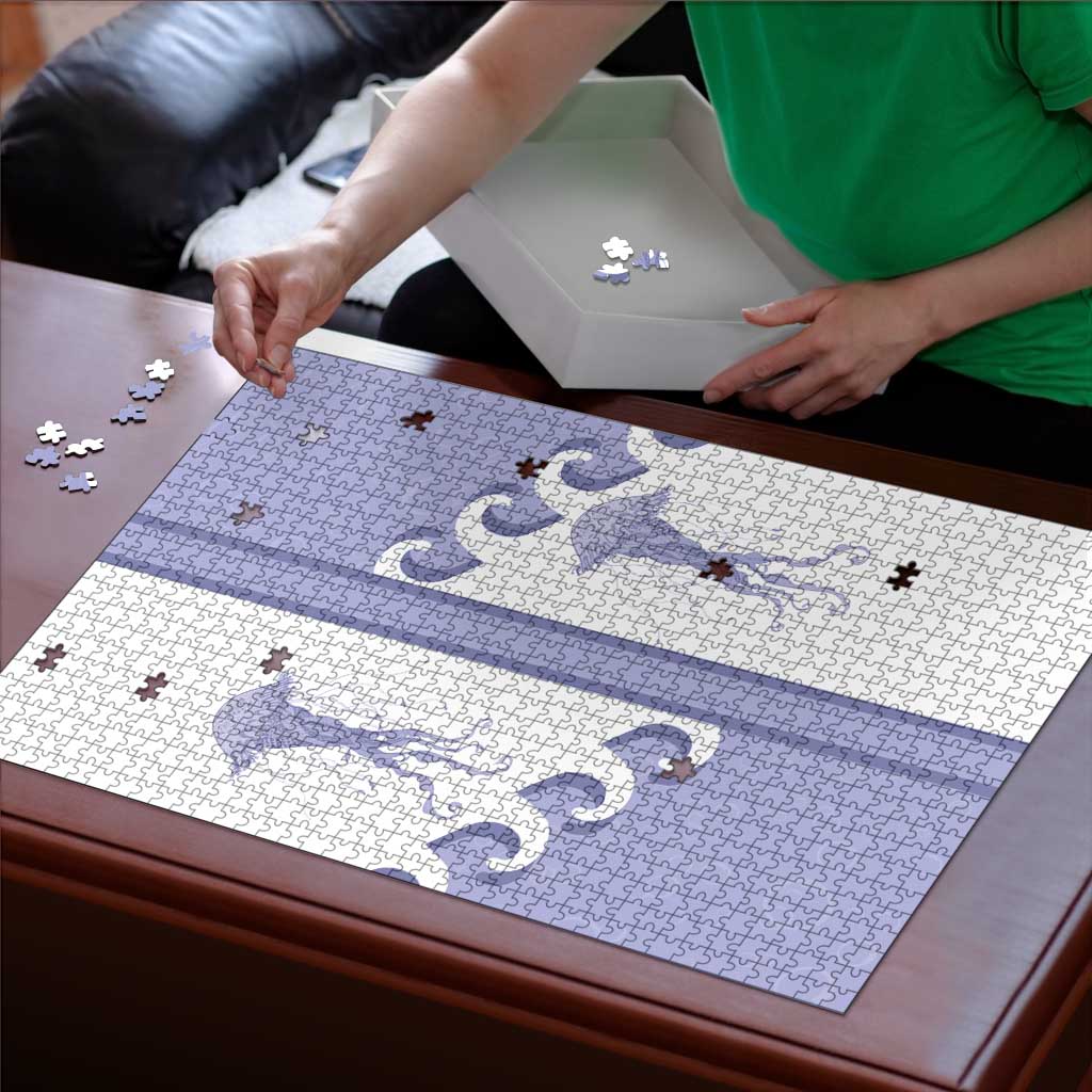 Western Yoke Puzzle Jellyfish And Water Bubbles Cowboy Style - Wonder Print Shop