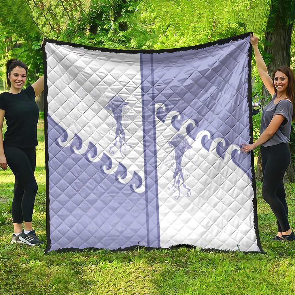 Western Yoke Quilt Jellyfish And Water Bubbles Cowboy Style - Wonder Print Shop