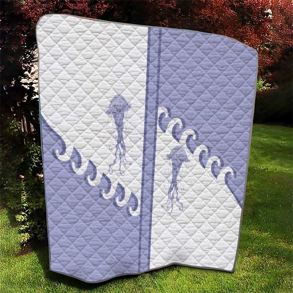 Western Yoke Quilt Jellyfish And Water Bubbles Cowboy Style - Wonder Print Shop