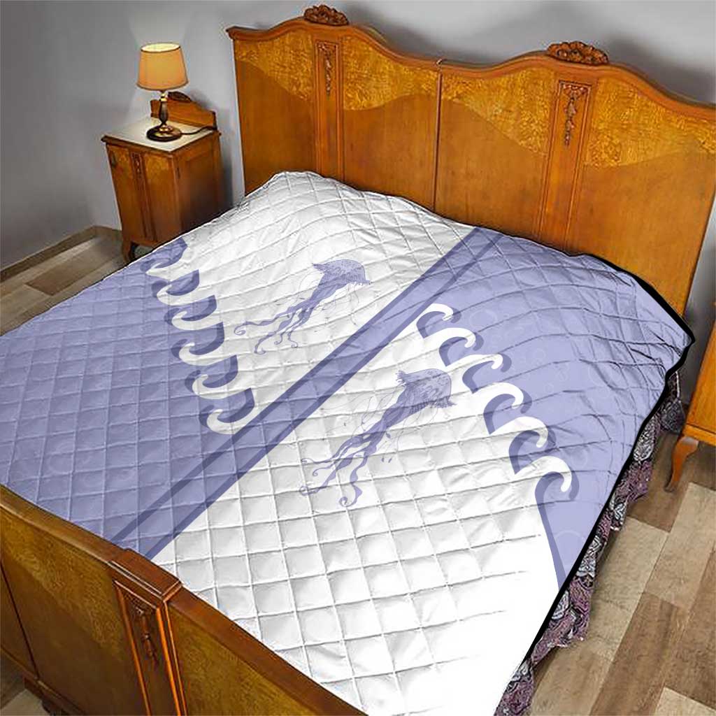 Western Yoke Quilt Jellyfish And Water Bubbles Cowboy Style - Wonder Print Shop