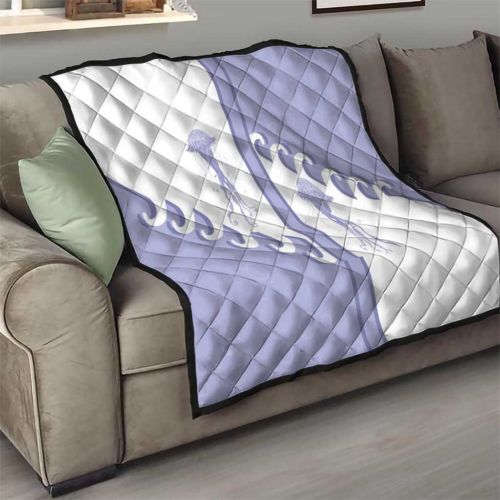 Western Yoke Quilt Jellyfish And Water Bubbles Cowboy Style - Wonder Print Shop