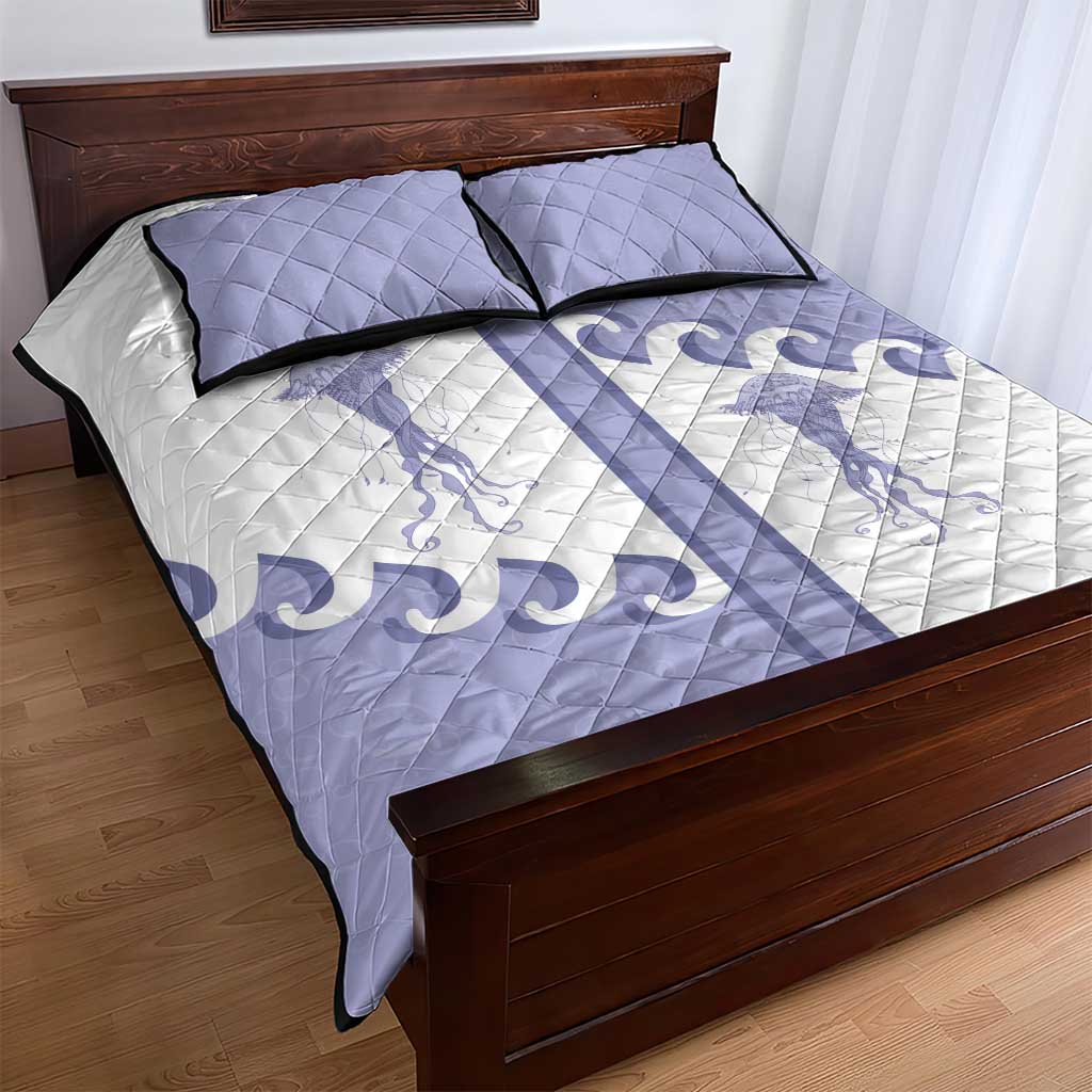 Western Yoke Quilt Bed Set Jellyfish And Water Bubbles Cowboy Style - Wonder Print Shop