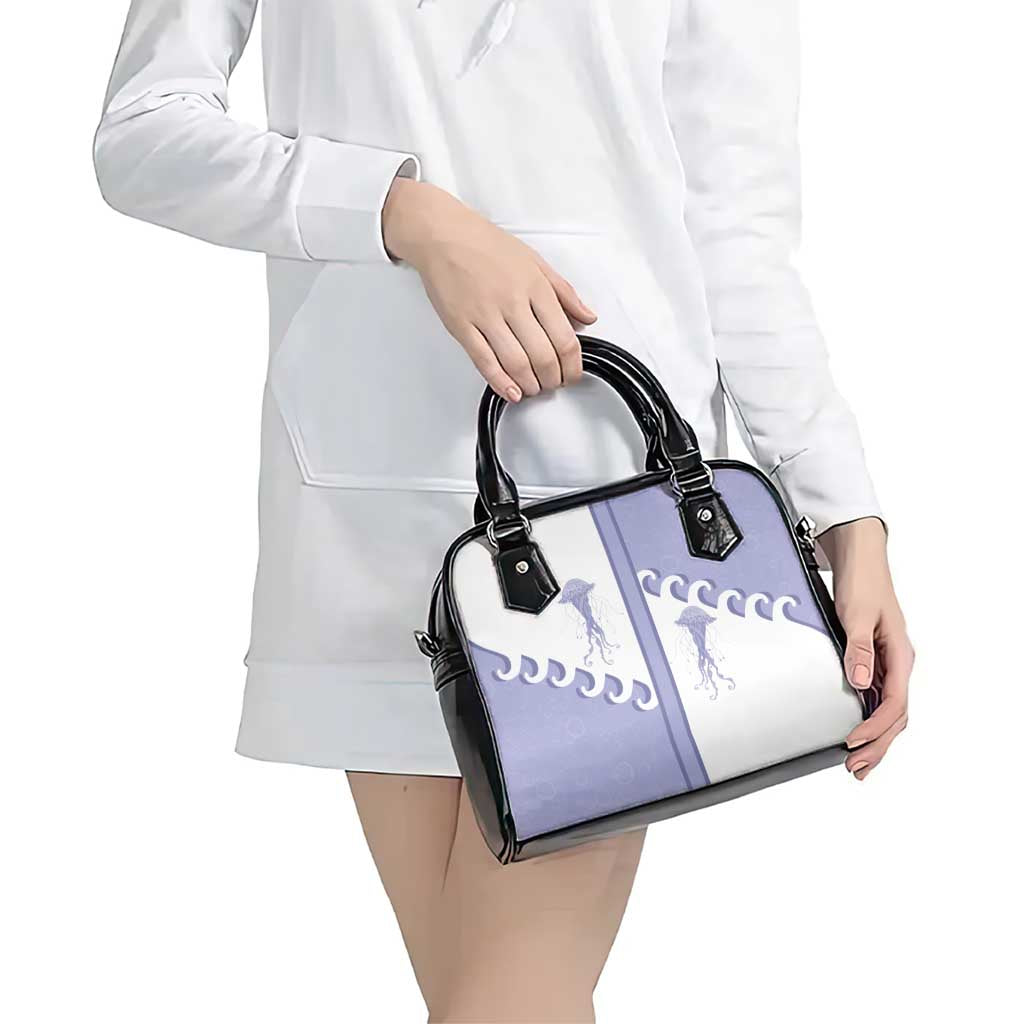 Western Yoke Shoulder Handbag Jellyfish And Water Bubbles Cowboy Style - Wonder Print Shop