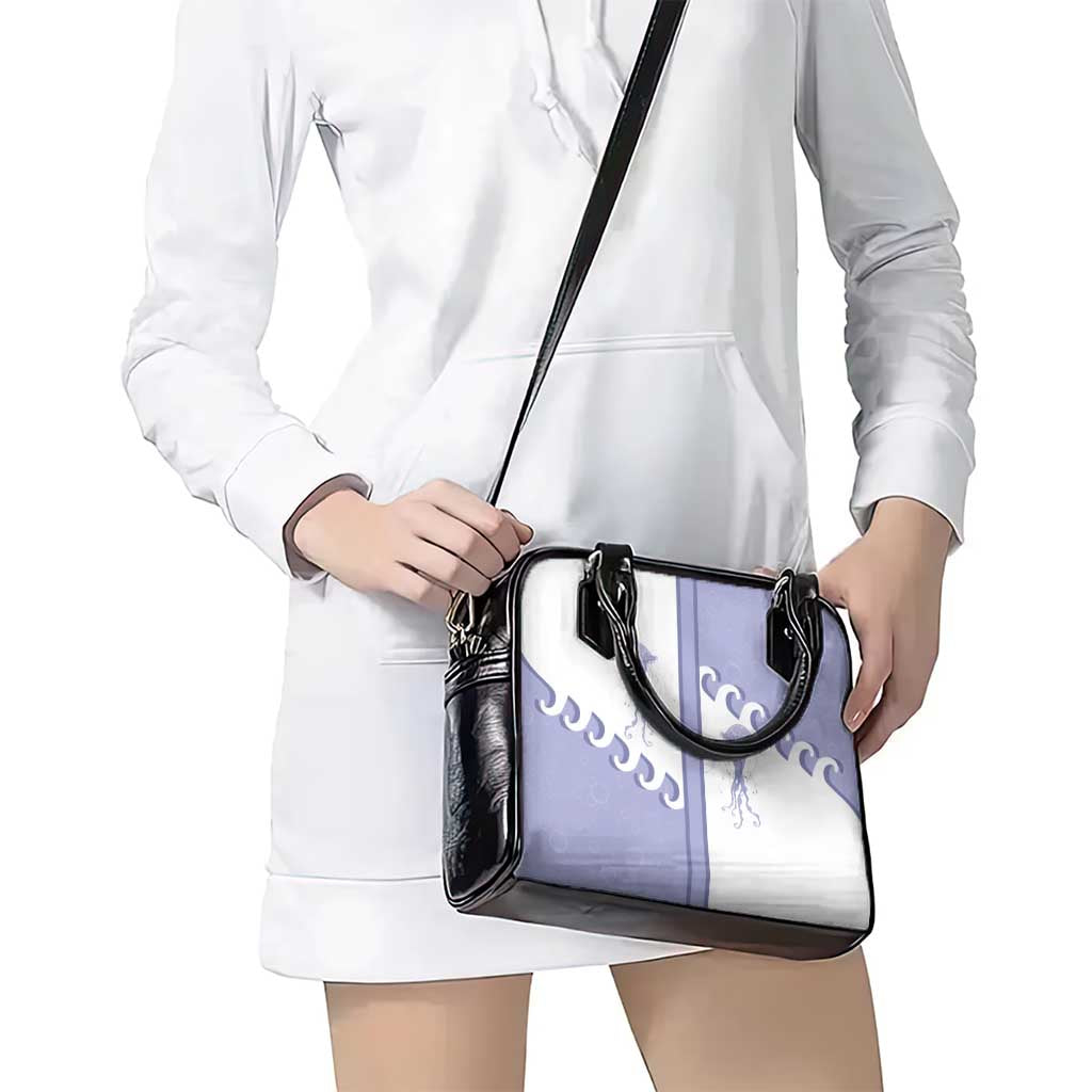 Western Yoke Shoulder Handbag Jellyfish And Water Bubbles Cowboy Style - Wonder Print Shop