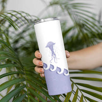 Western Yoke Skinny Tumbler Jellyfish And Water Bubbles Cowboy Style - Wonder Print Shop