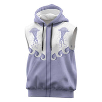 Western Yoke Sleeveless Hoodie Jellyfish And Water Bubbles Cowboy Style - Wonder Print Shop