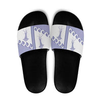 Western Yoke Slide Sandals Jellyfish And Water Bubbles Cowboy Style - Wonder Print Shop