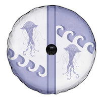 Western Yoke Spare Tire Cover Jellyfish And Water Bubbles Cowboy Style - Wonder Print Shop