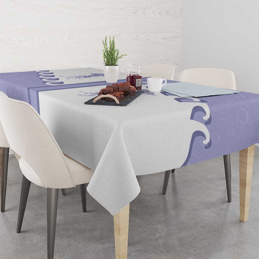 Western Yoke Tablecloth Jellyfish And Water Bubbles Cowboy Style - Wonder Print Shop