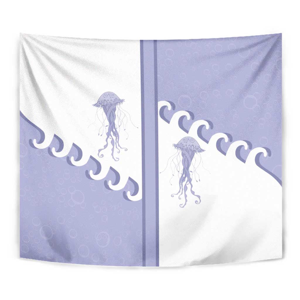 Western Yoke Tapestry Jellyfish And Water Bubbles Cowboy Style - Wonder Print Shop