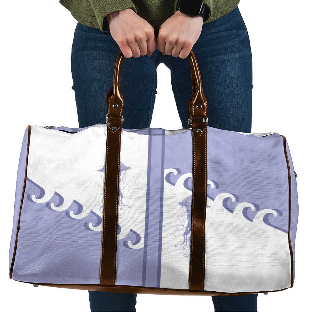 Western Yoke Travel Bag Jellyfish And Water Bubbles Cowboy Style - Wonder Print Shop