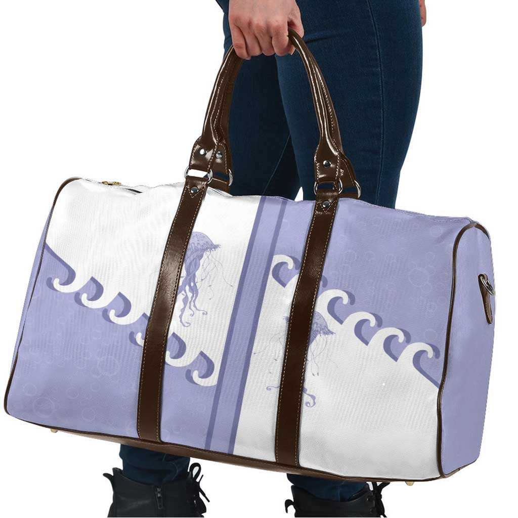 Western Yoke Travel Bag Jellyfish And Water Bubbles Cowboy Style - Wonder Print Shop