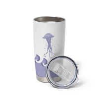 Western Yoke Tumbler Cup Jellyfish And Water Bubbles Cowboy Style - Wonder Print Shop
